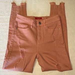 Guess skinny distressed jeans